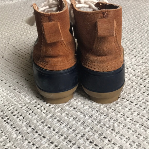 La Crosse Shoes Vintage La Crosse Womens 9 Brown Blue Duck Boots